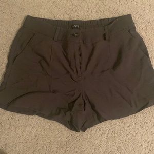 Loft pull on shorts. Olive green. Size M.